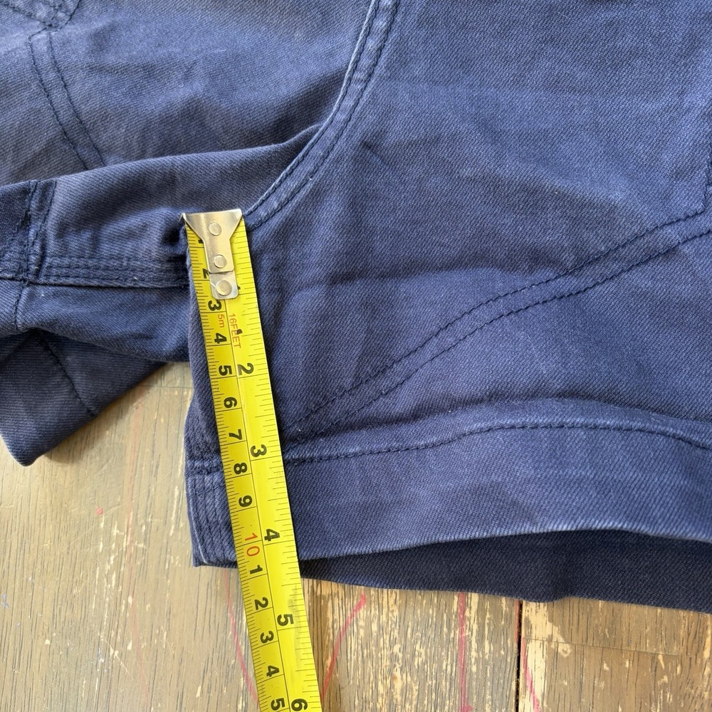 Topo Designs Shorts Womens Large Belted Organic Cotton Hiking Outdoors Blue - Picture 7 of 8